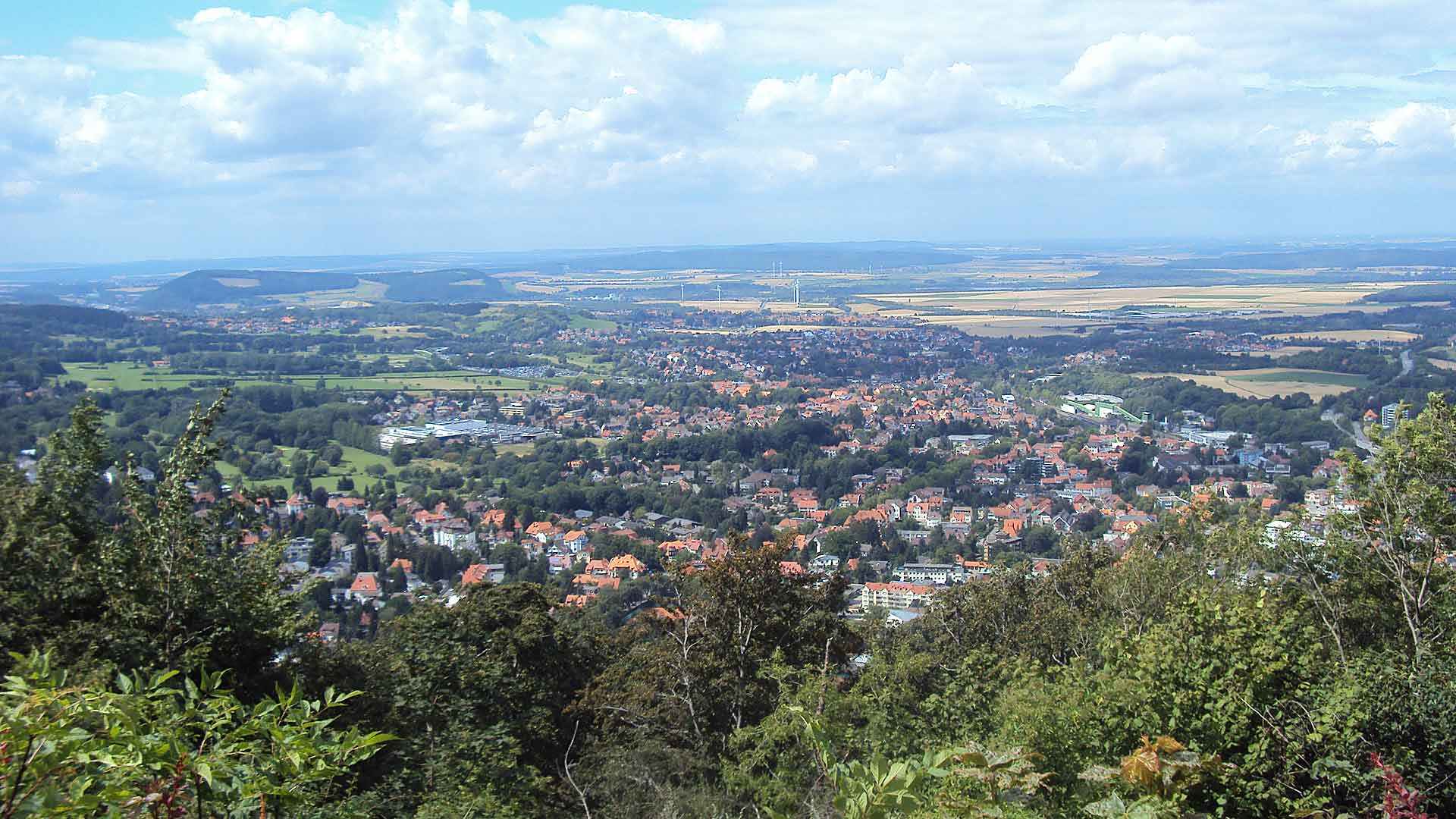 Blick von der Ruine Harzburg nach Bad Harzburg