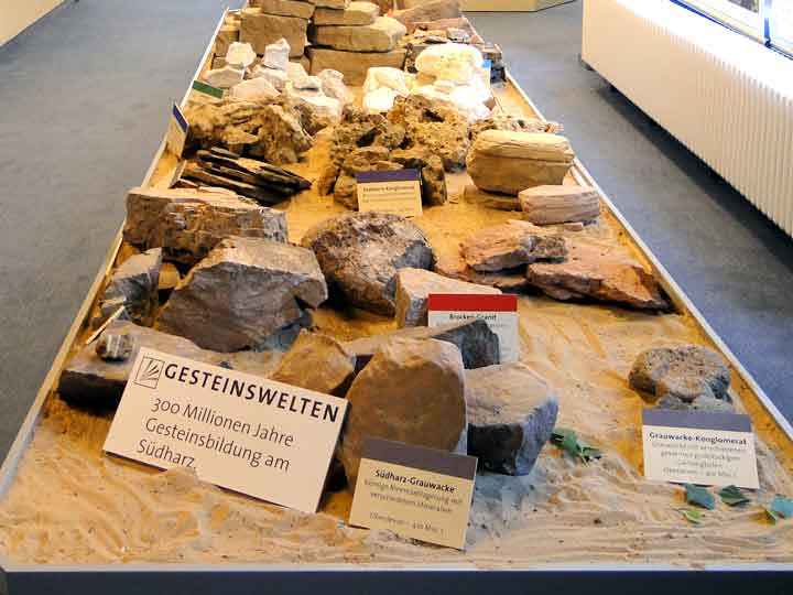 Gesteinsausstellung im NatUrzeitmuseum Bad Sachsa Harz Urlaub Museum