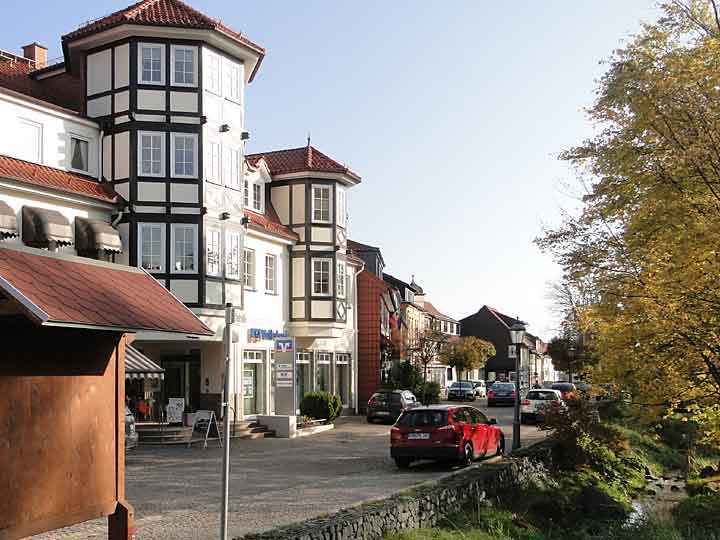 Geschäftsstraße in Bad Sachsa