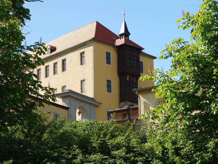 Blick zum Schloss Ballenstedt am Harz
