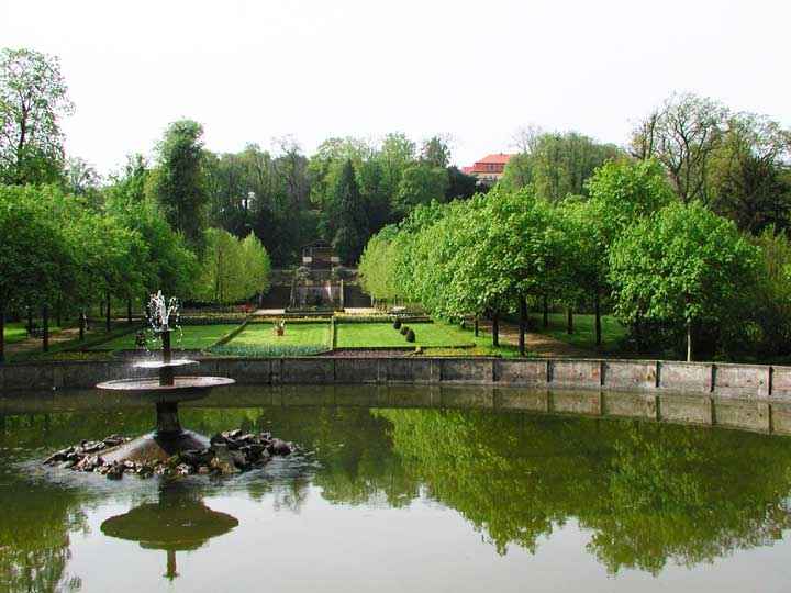 Schlosspark mit Teich Ballenstedt am Harz