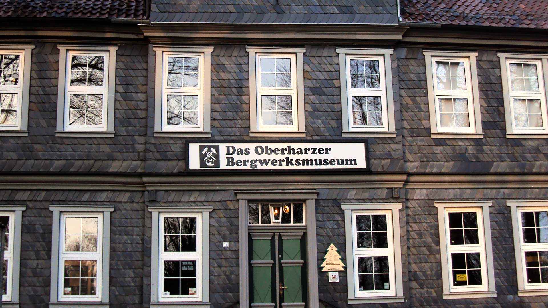 Fassade am Oberharzer Bergbaumuseum in Clausthal-Zellerfeld