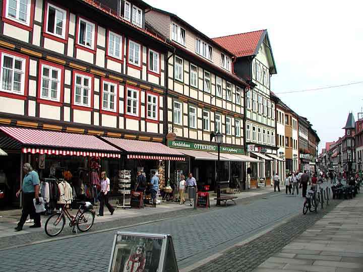 Einkaufsstraße in Wernigerode