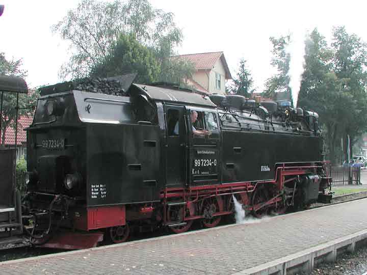 Brockenbahn am Bahnhof Wernigerode