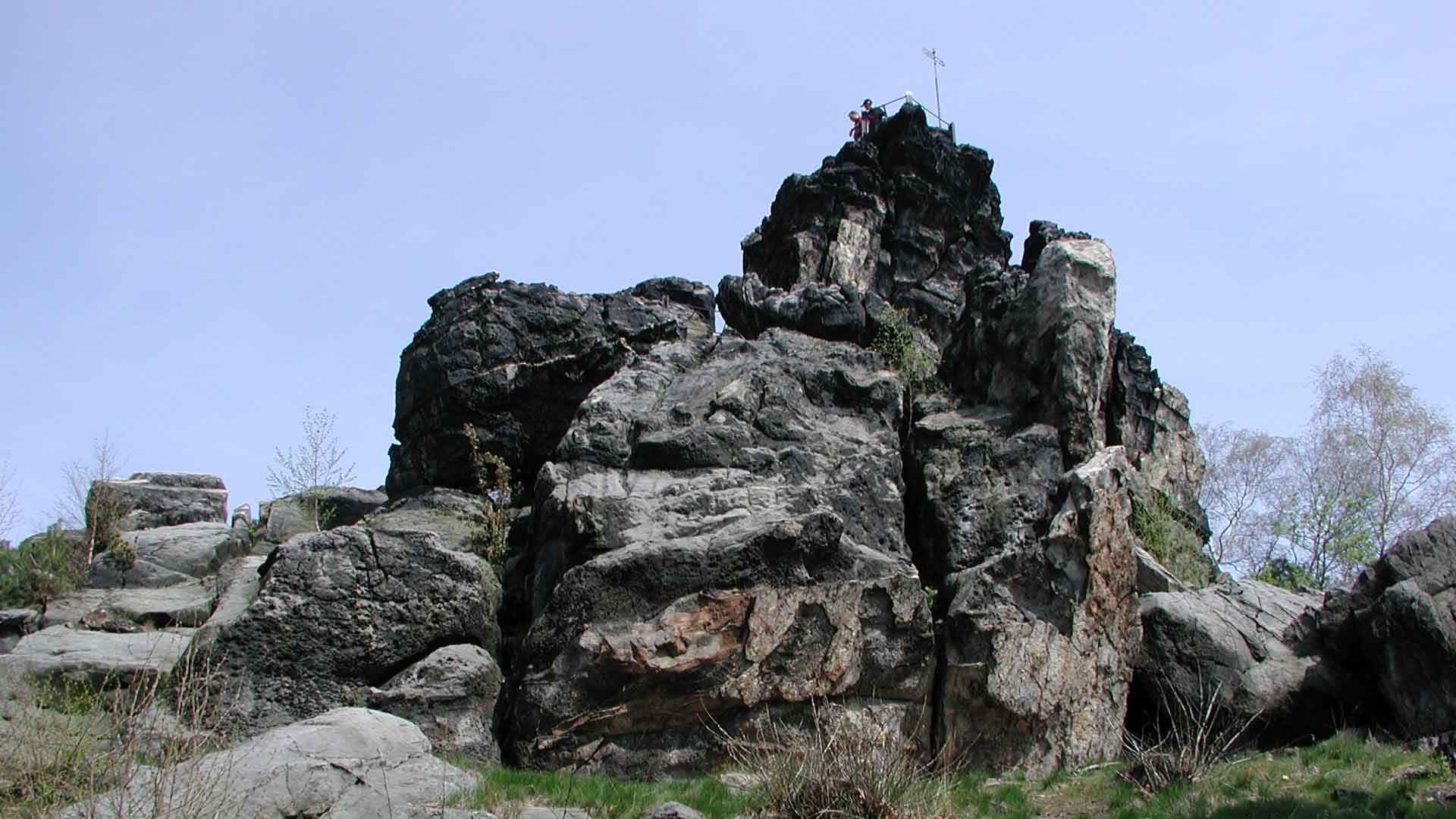 Sandsteinmassiv Großvater-Felsen, Teufelsmauer bei Blankenburg