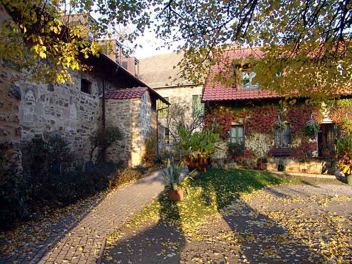 Innenhof im Kloster Michaelstein in Blankenburg Harz