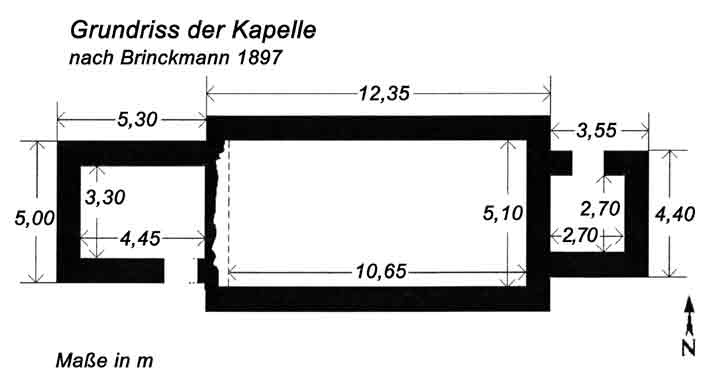 Der Kapellenfleck am Kaiserweg - Grundriss