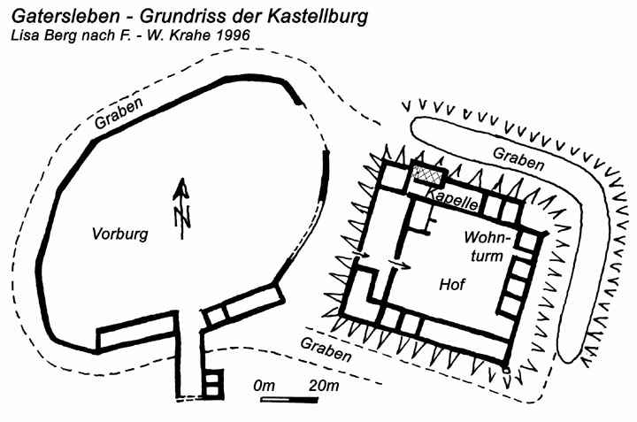 Die Burg Gatersleben - Grundriss