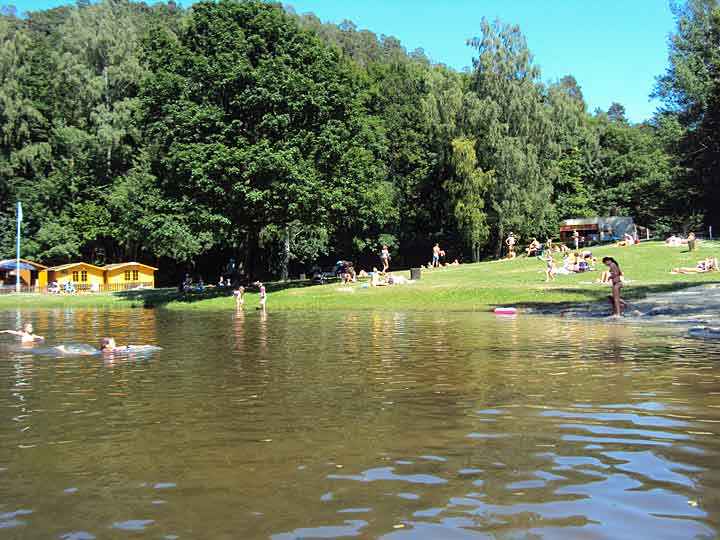 Wasserspiele im Waldbad Osterteich in Gernrode
