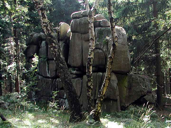 Felsen der Großen Teufelsmühle am Ramberg Gernrode