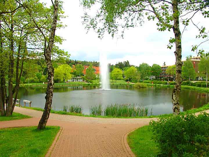 Kurpark mit See in Hahnenklee-Bockswiese