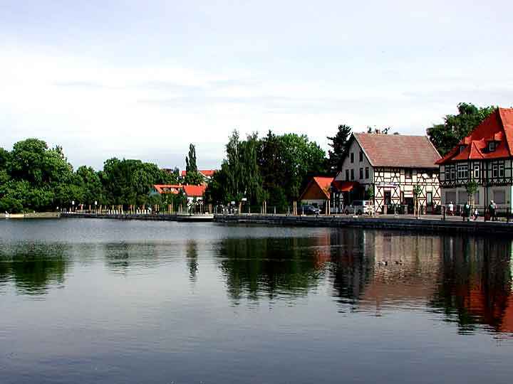 Blick über den See in Ilsenburg