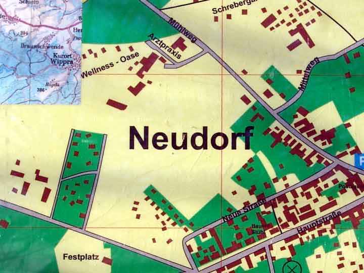 Karte mit Wellness Oase Neudorf