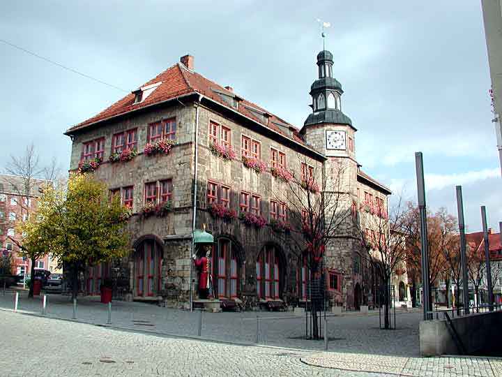 Das Rathaus in Nordhausen