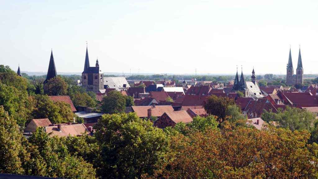 Blick vom Münzenberg über Quedlinburg