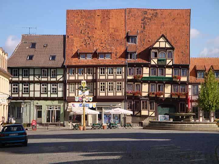 Fachwerkhaus am Markt in Quedlinburg