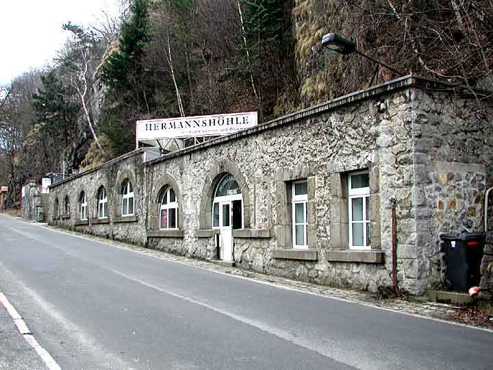 Eingang zur Hermannshöhle in Rübeland