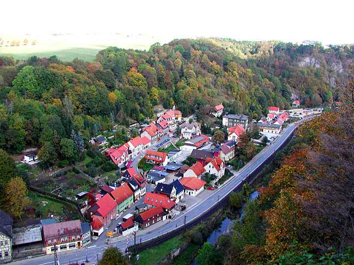 Blick vom Aussichtspavillon Hoher Kleef in Rübeland