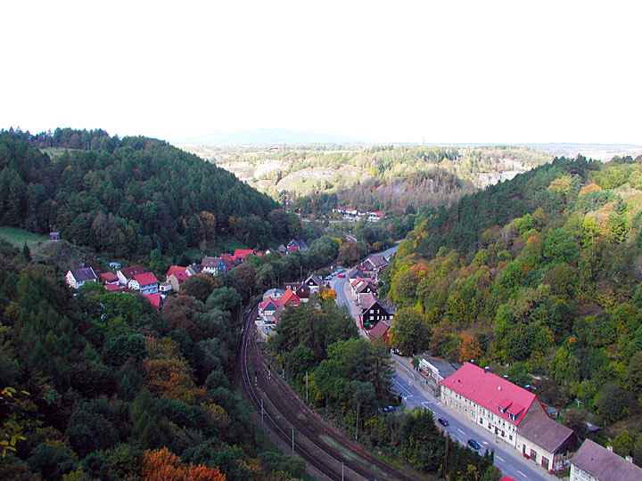 Blick vom Aussichtspavillon Hoher Kleef über Rübeland