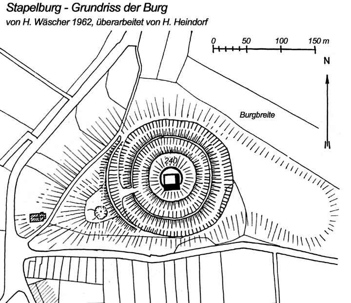 Ruine Stapelburg - Grundriss