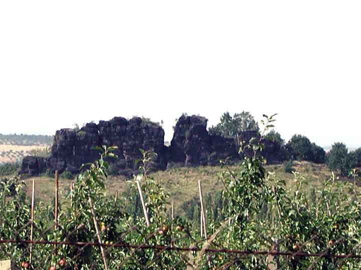 Sicht auf die Gegensteinen bei Ballenstedt - Teil der Teufelsmauer