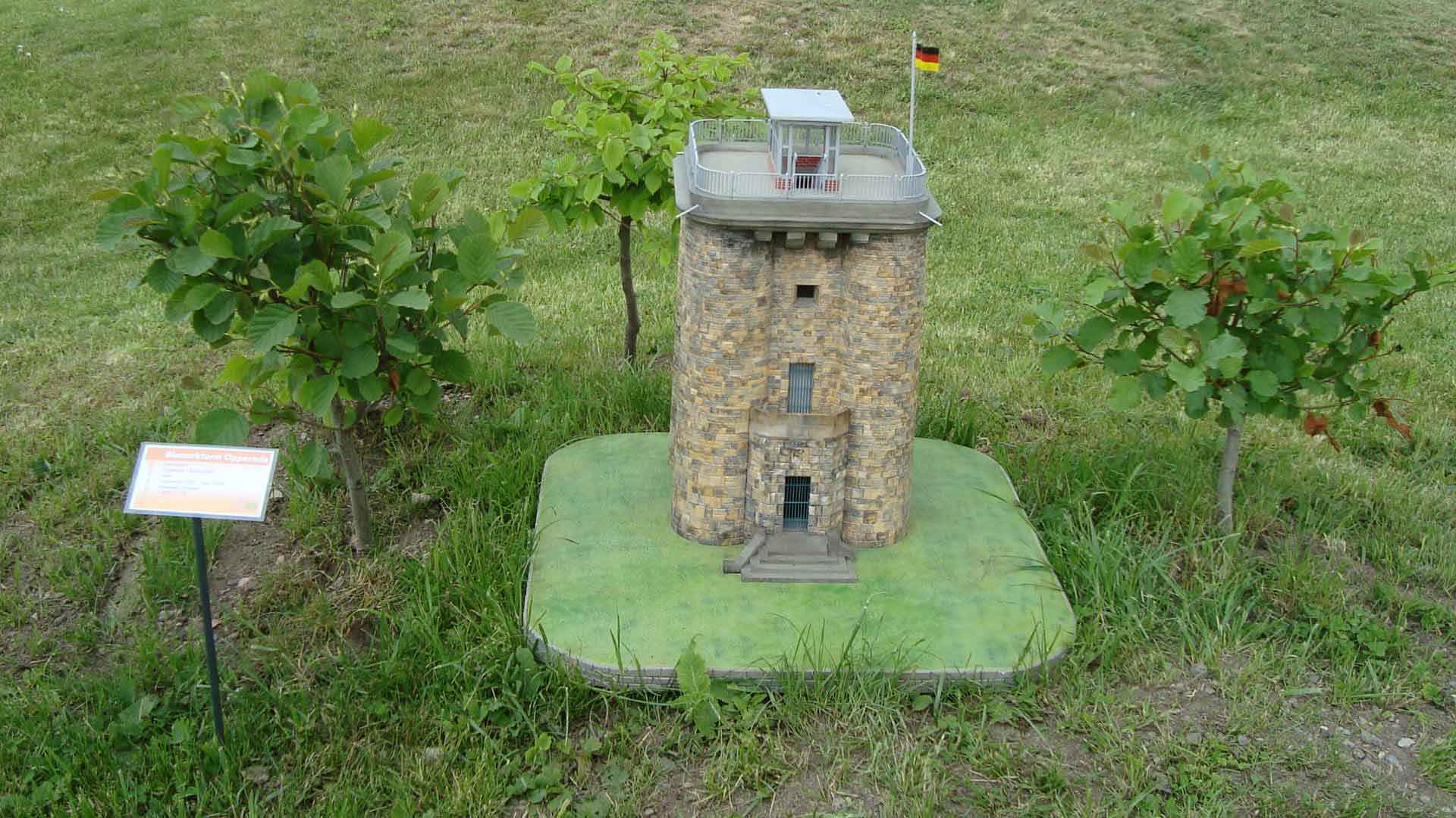 Modell Bismarckturm in Opperode Ballenstedt