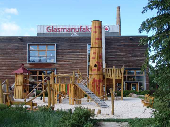 Abenteuerspielplatz Glaszauberland an der Glasmanufaktur Harzkristall Derenburg