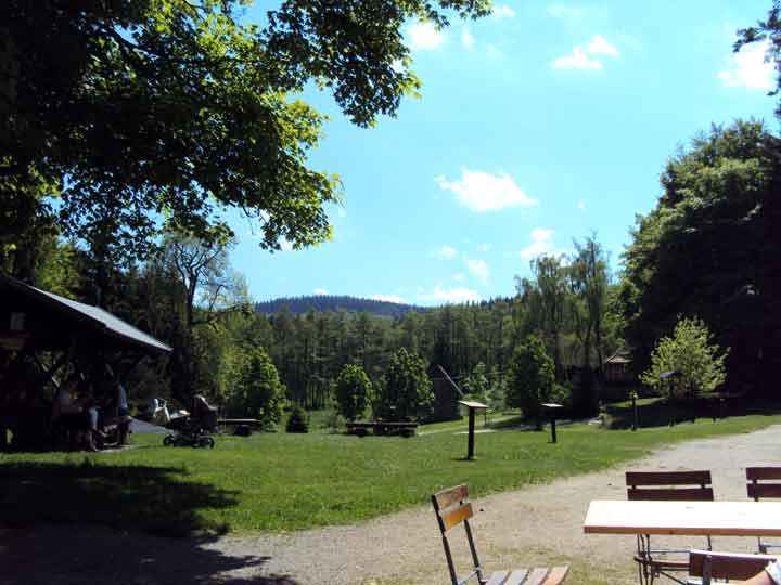 Blick von der Waldgaststätte Plessenburg bei Ilsenburg