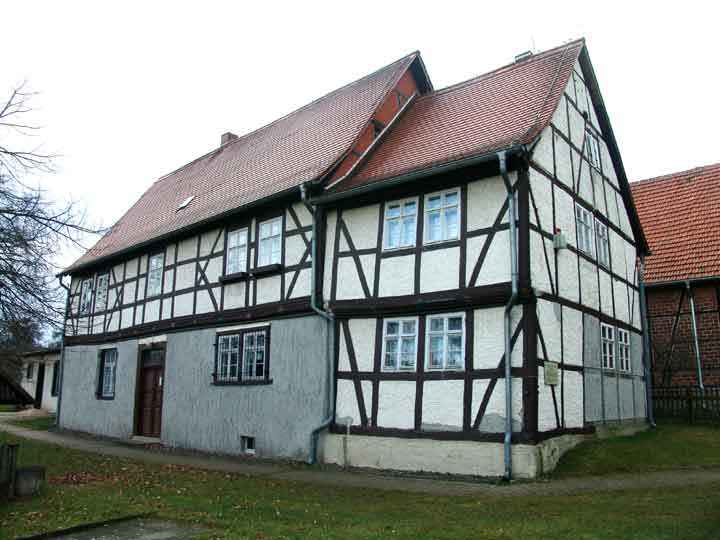 Geburtshaus von Gottfried August Bürger in Molmerswende - Vorderfront