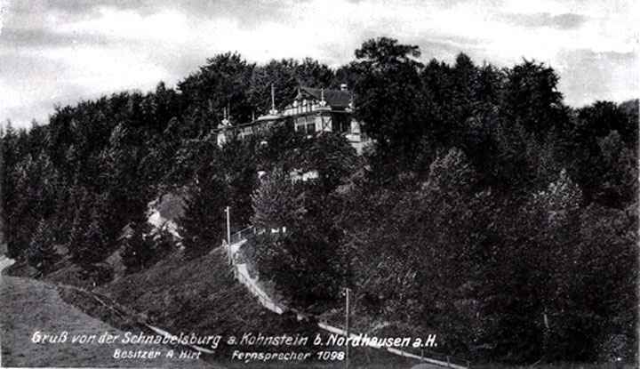 Die Schnabelsburg bei Nordhausen - Alte Ansciht