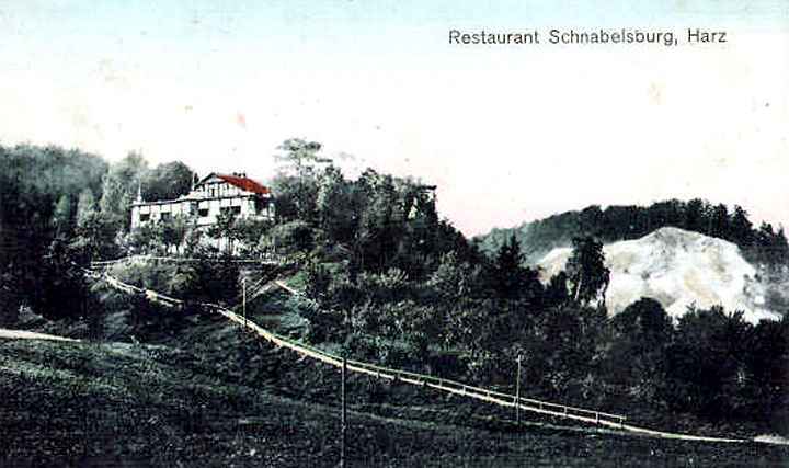 Die Schnabelsburg bei Nordhausen - Alte Postkarte