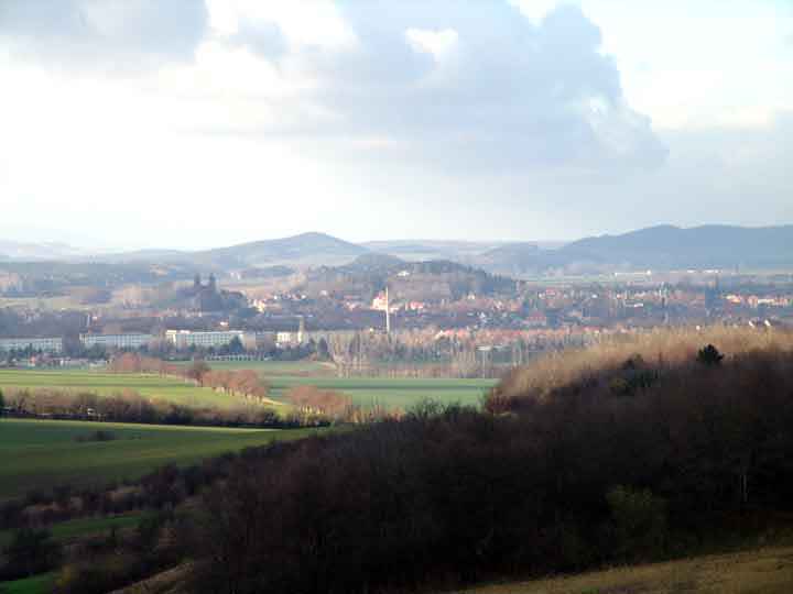 Aussicht von der Seweckenburg - Seweckenwarte bei Quedlinburg