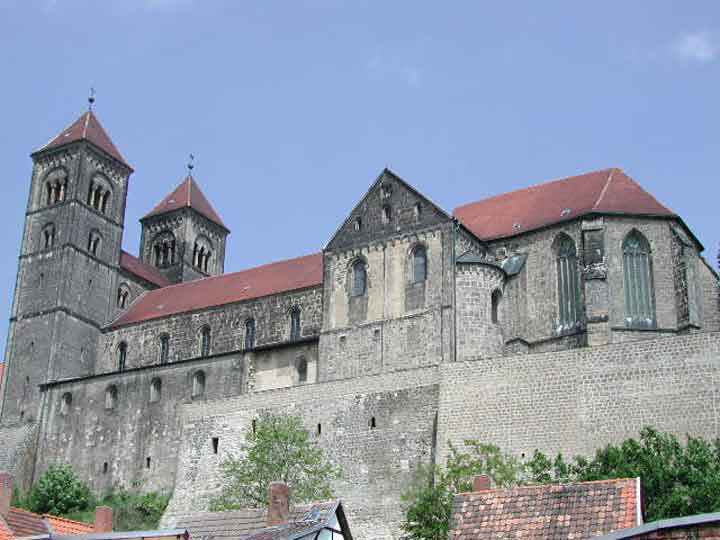 Stiftsburg in Quedlinburg auf dem Schlossberg