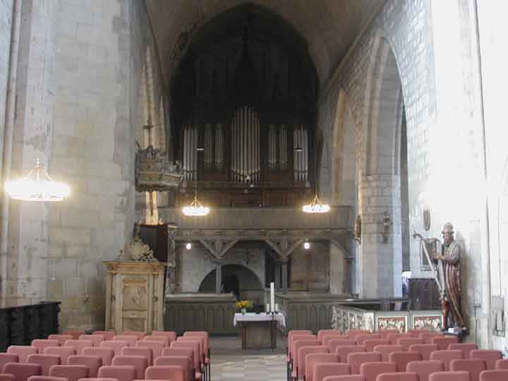 Orgelprospekt in der Stiftsburg in Quedlinburg auf dem Schlossberg