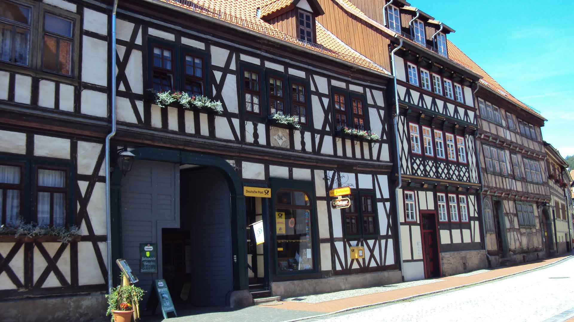 Fachwerkgebäude der Alten Posthalterei Stolberg