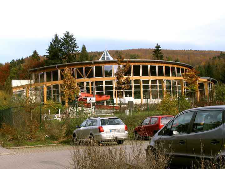 Gebäude der Thyragrotte in Stolberg