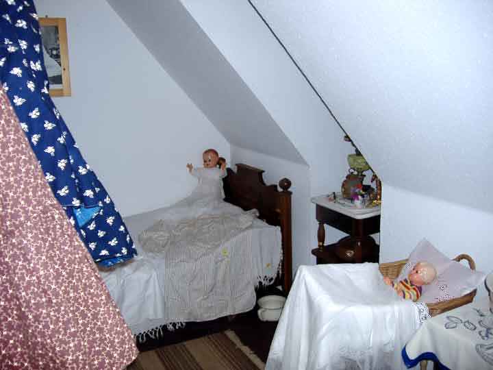 Schlafkammer Heimatstube im Dorfgemeinschaftshaus Trautenstein