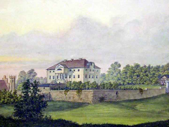 Schloss Helmsdorf Gemälde 1868