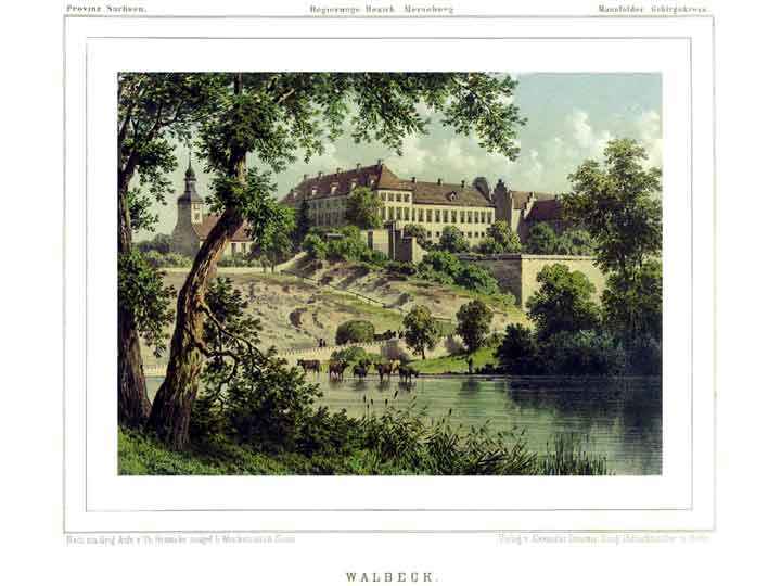 Schloss Walbeck bei Hettstedt Sammlung Duncker