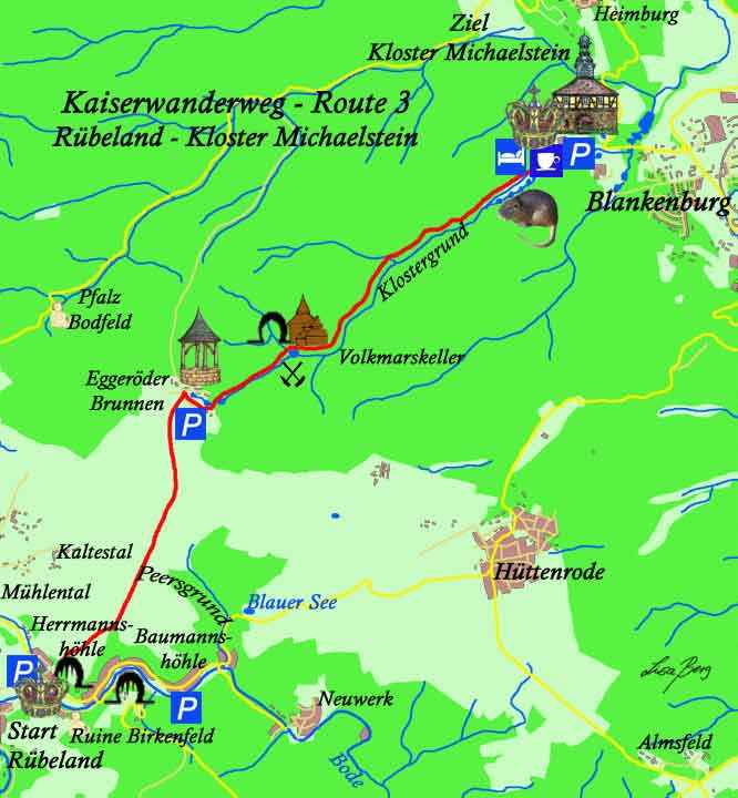 Route 02 Kaiserweg von Rübeland nach Blankenburg