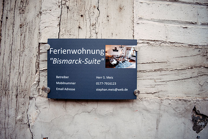 Ferienwohnung "Bismarck Suite Quedlinburg" by MEIS - Unsere Kontaktdaten